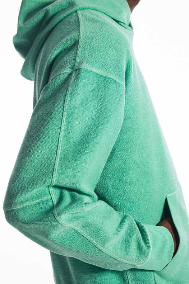 COS Terry Hoodie Green