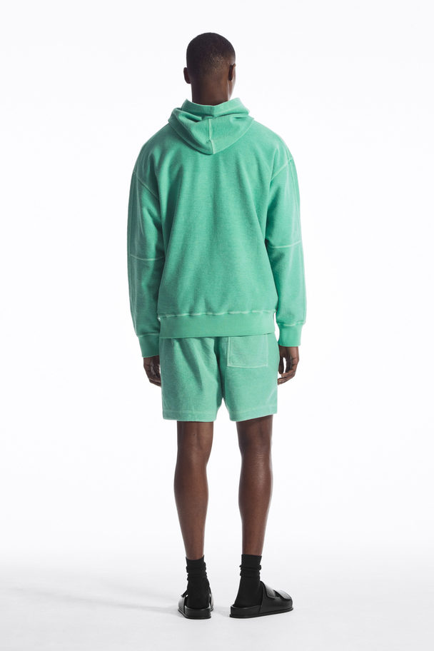 COS Terry Hoodie Green