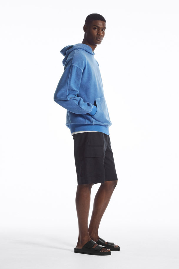 COS Terry Hoodie Blue