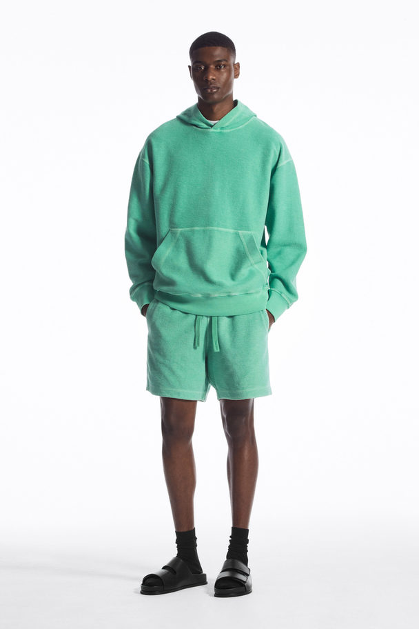 COS Terry Hoodie Green