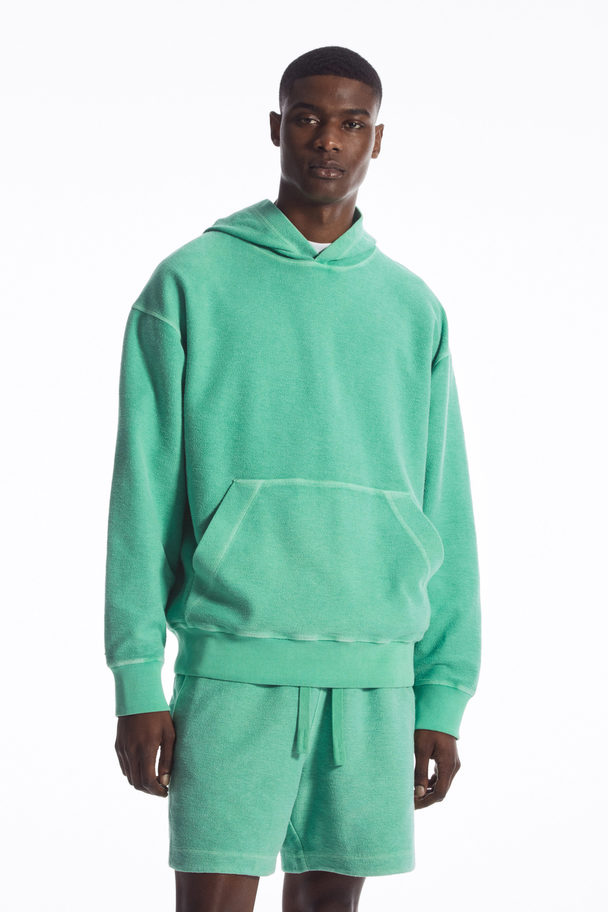 COS Terry Hoodie Green