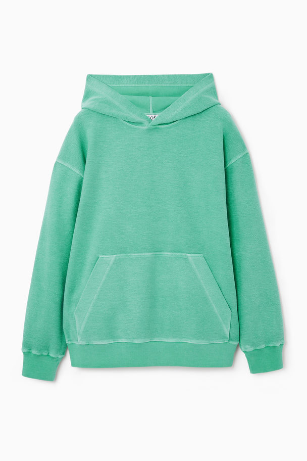 COS Terry Hoodie Green