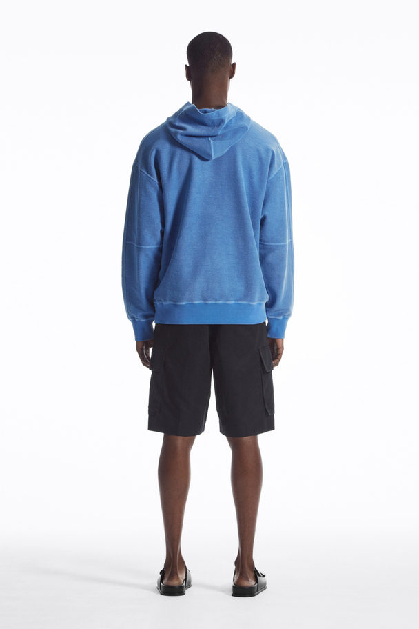 COS Terry Hoodie Blue