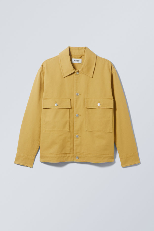Weekday Brian Workwear Jacket Yellow