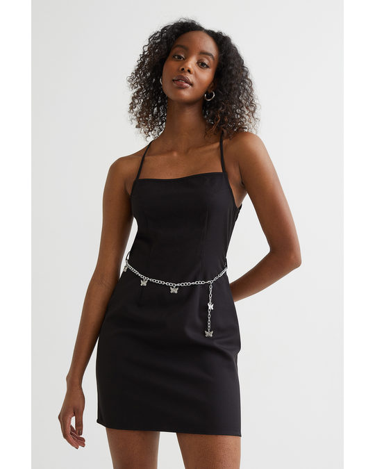 H&M Twill Dress Black