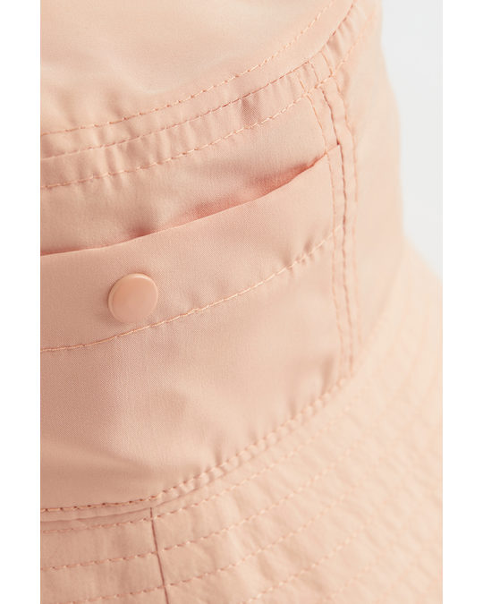 H&M Pocket-detail Bucket Hat Peach Pink
