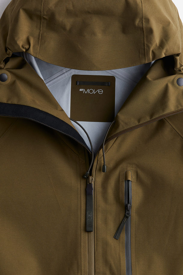 H&M StormMove™ Hardshell-Jacke mit 3 Lagen Dunkles Khakigrün