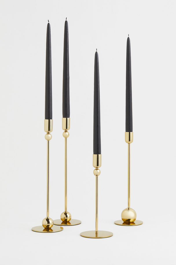 H&M HOME Hoher Kerzenständer aus Metall Goldfarben