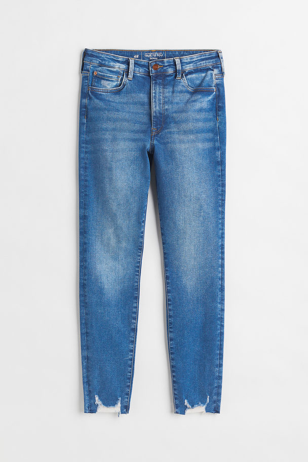 H&M H&M+ True To You Skinny High Jeans Blau