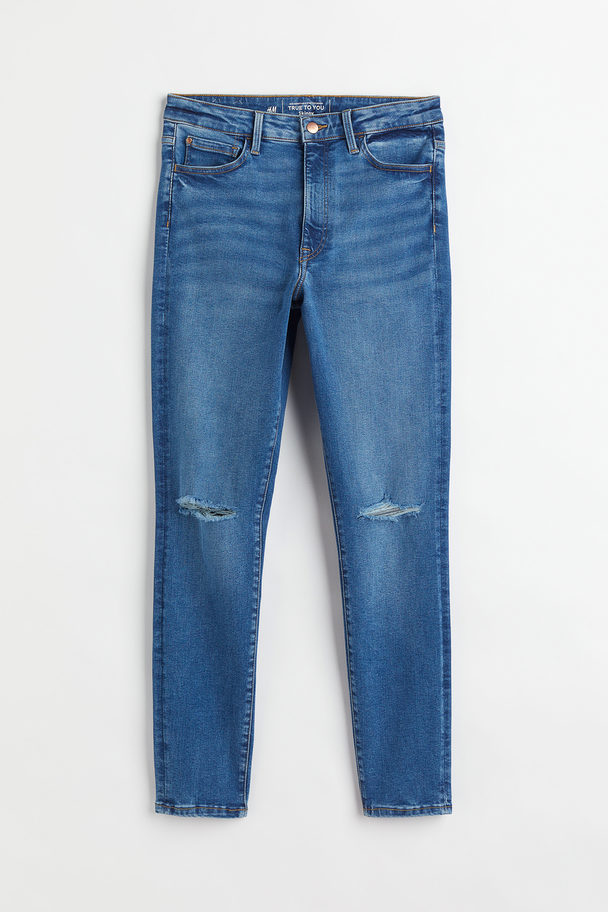 H&M H&M+ True To You Skinny High Jeans Dunkelblau