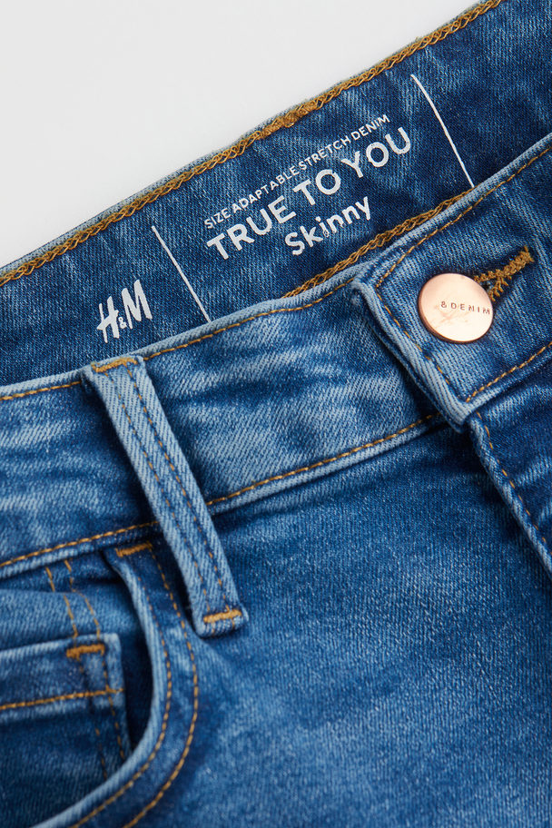 H&M H&m+ True To You Skinny High Jeans Donkerblauw