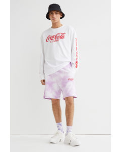 Sweatshorts Relaxed Fit Lila/Coca-Cola