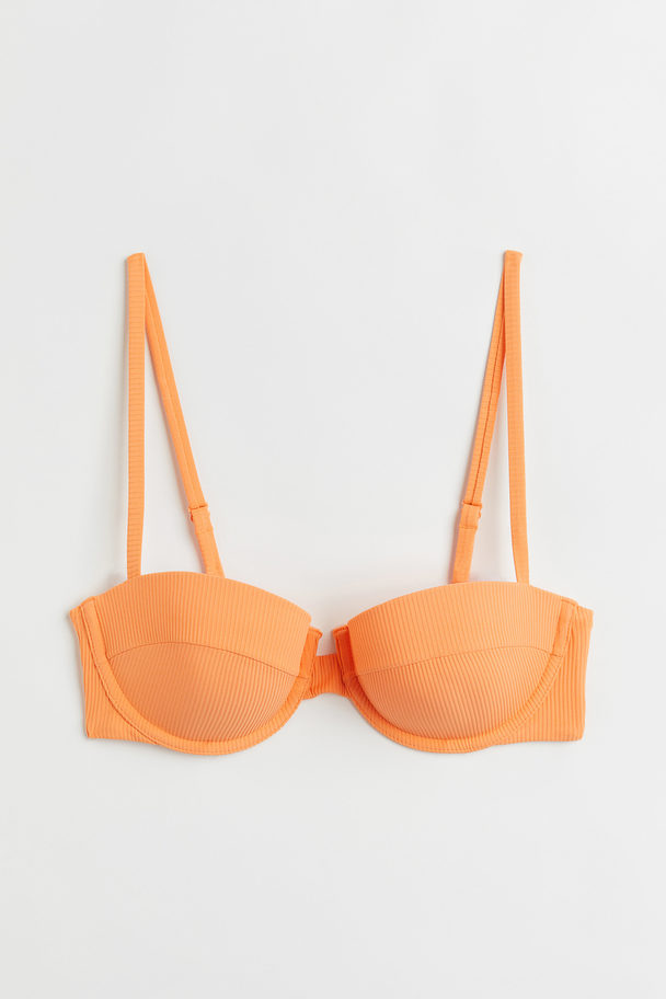 H&M Bikinitopp I Balconette-modell Orange