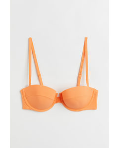 Bikinitopp I Balconette-modell Orange
