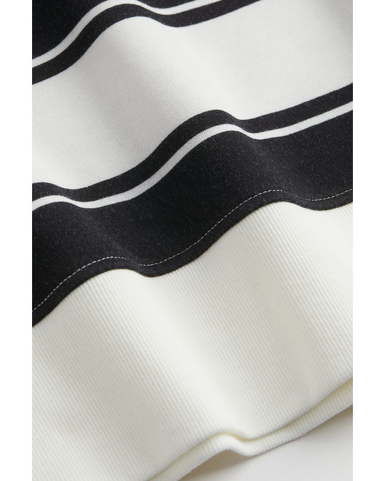 H&M Sleeveless Dress White/black Striped