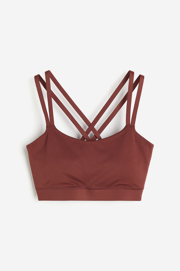 H&M Softmove™ Sport-bh - Light Support Roestbruin