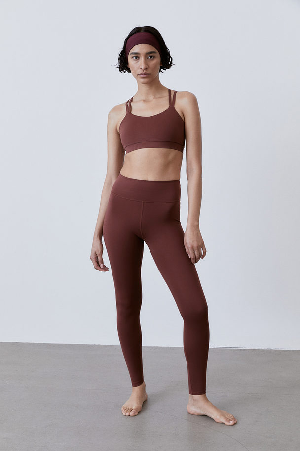 H&M Softmove™ Sport-bh - Light Support Roestbruin