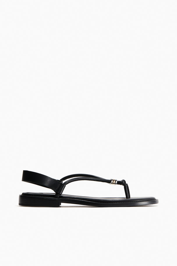 H&M Sandalen Zwart