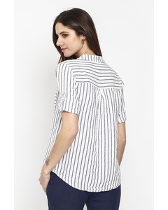 Shirts Stripes Long Sleeves Pockets