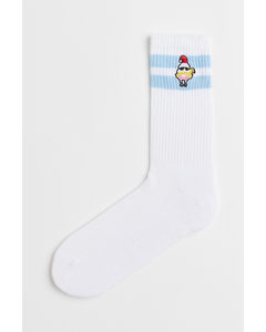 Socks White/gnomes