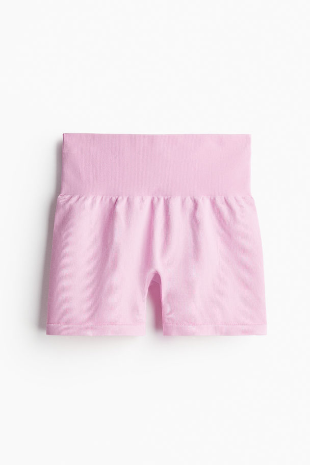 H&M Drymove™ Seamless Sports Hotpants Light Pink