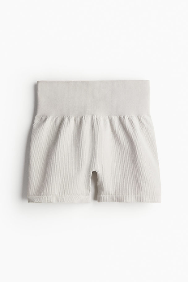 H&M Drymove™ Seamless Sports Hotpants Light Beige