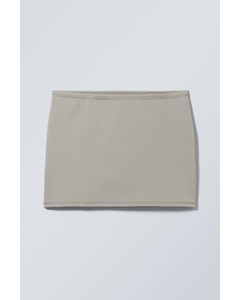Minimal Mini Skirt Dusty Grey