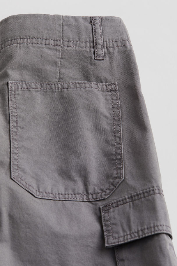 H&M Cotton Cargo Shorts Grey
