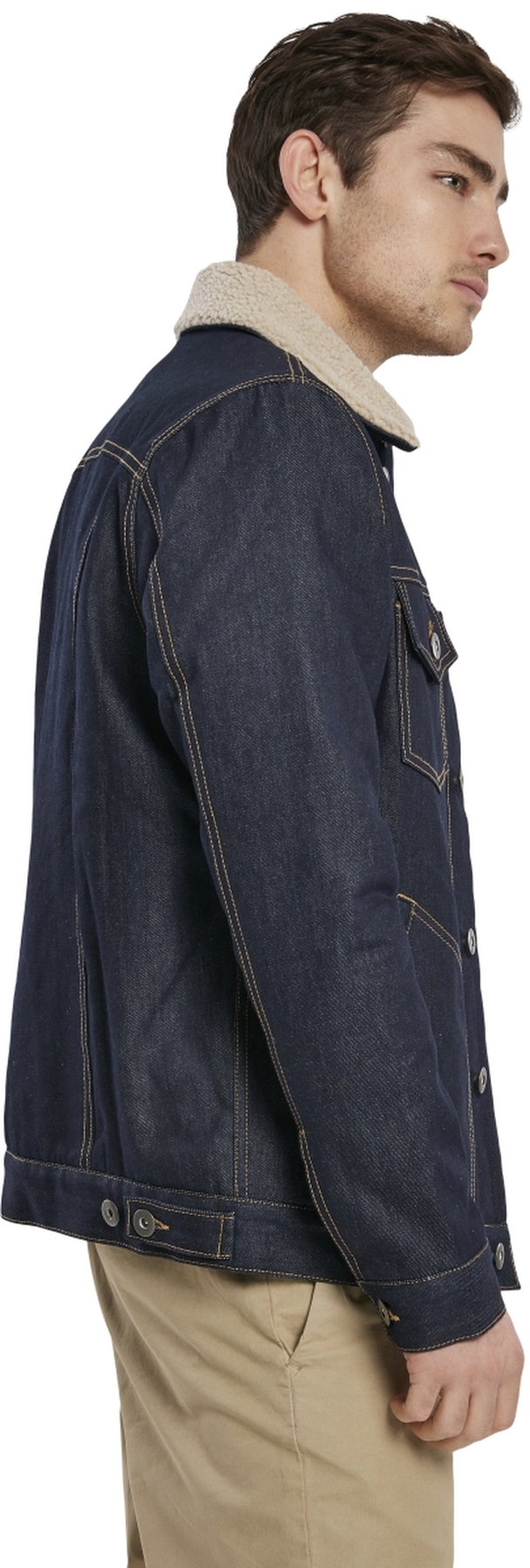 Urban Classics Herren Sherpa Lined Jeans Jacket