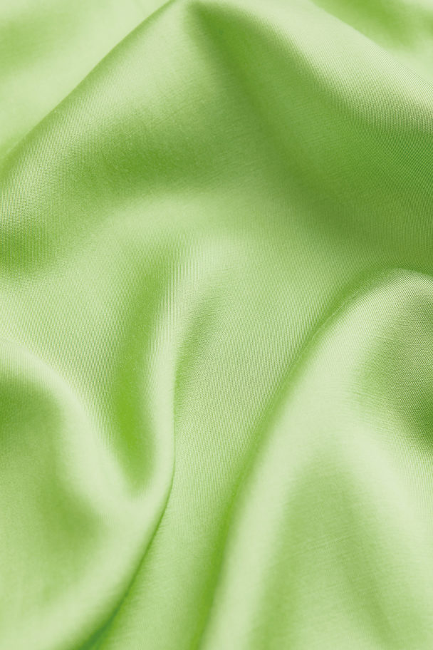 H&M Cut Out-kjole Med V-hals Limegrønn