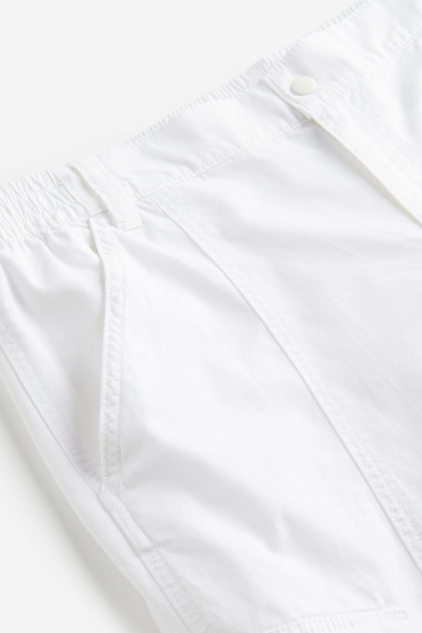 H&M H&m+ Cargo Trousers White