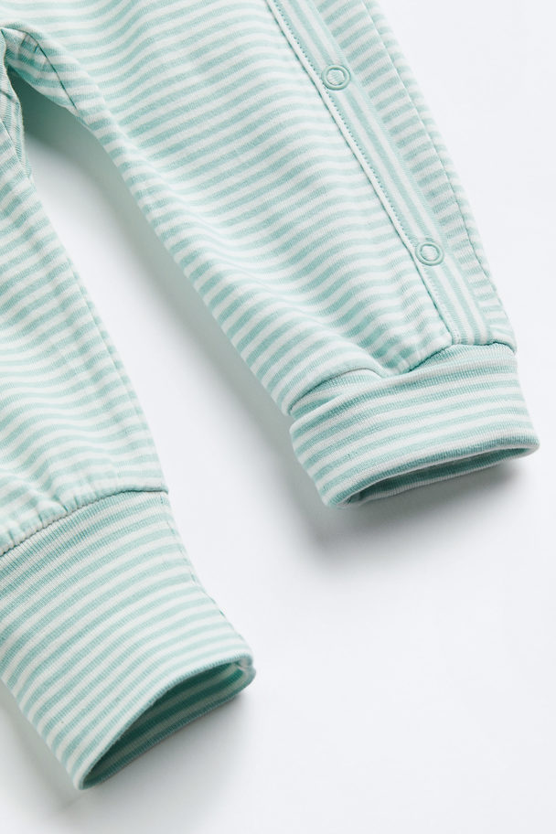 H&M Printed Cotton Pyjamas Light Green/best Brother