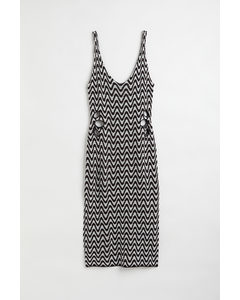 H&m+ Knitted Dress Black/patterned