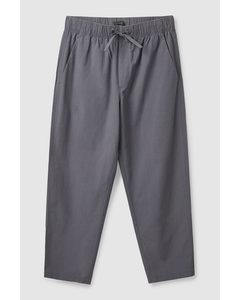 Relaxed-fit Tapered Trousers Steel Blue