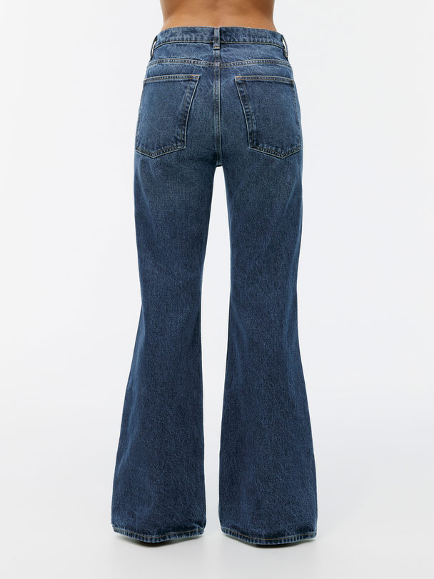 ARKET Reed Relaxed Flared Jeans Vintage Blue