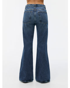 Ruimvallende Reed Jeans Met Uitlopende Pijpen Vintage Blauw