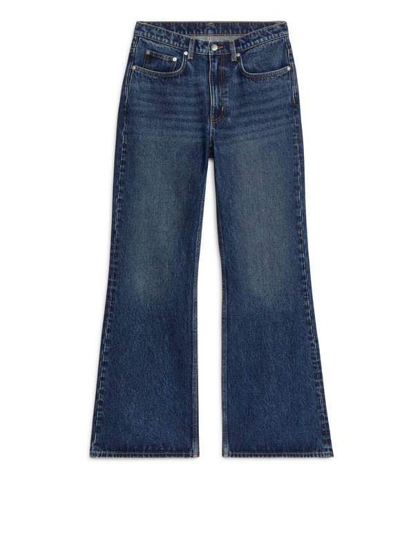 ARKET REED Relaxed Jeans mit ausgestelltem Bein Vintage-Blau