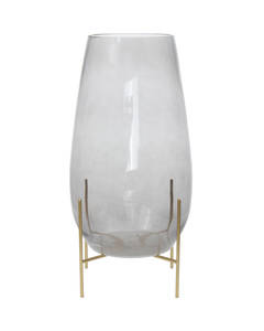 Glass Vase Saigon 325 Grey