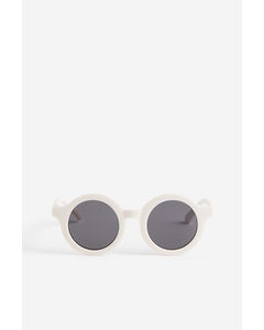 Runde Sonnenbrille Weiß