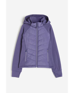 Wattierte Sportjacke Lila