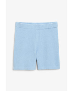 Soft Knit Shorts Light Blue