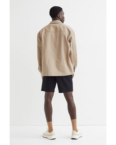 Regular Fit Cotton Chino Shorts Black