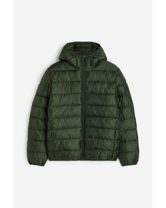 Lightweight Puffer Jacket Dark Green