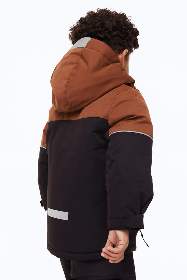 H&M Water-resistant Jacket Black/block-coloured
