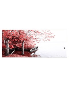 HOMEMANIA Boot Bild - Natur und Landschaften - für Wohnzimmer, Zimmer - Mehrfarbig aus Polyester, Holz, 70 x 3 x 100 cm,