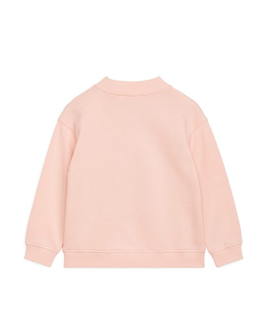 Arket Mock-neck Sweatshirt Light Pink