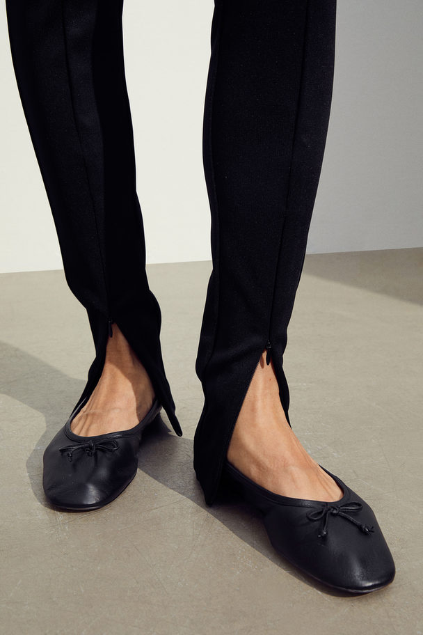 H&M Legging Met Ritsen Zwart