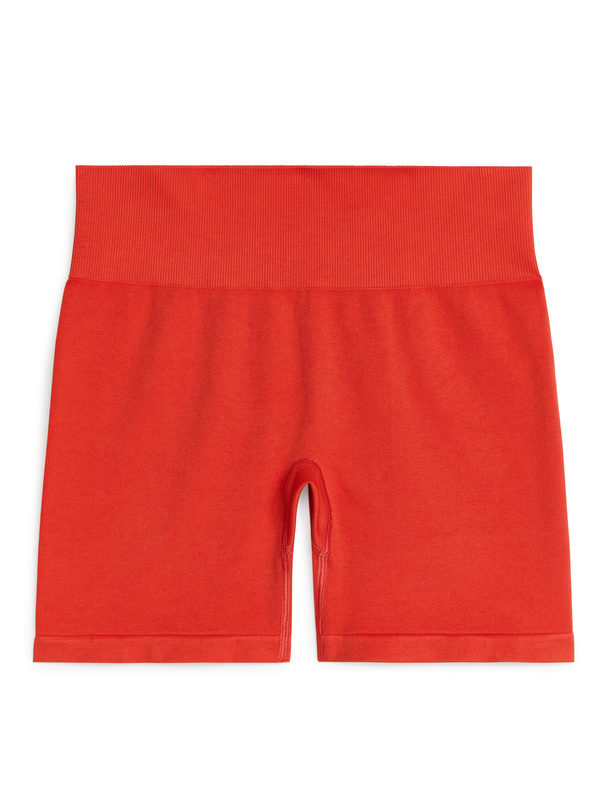 ARKET Seamless Hotpants Bright Orange