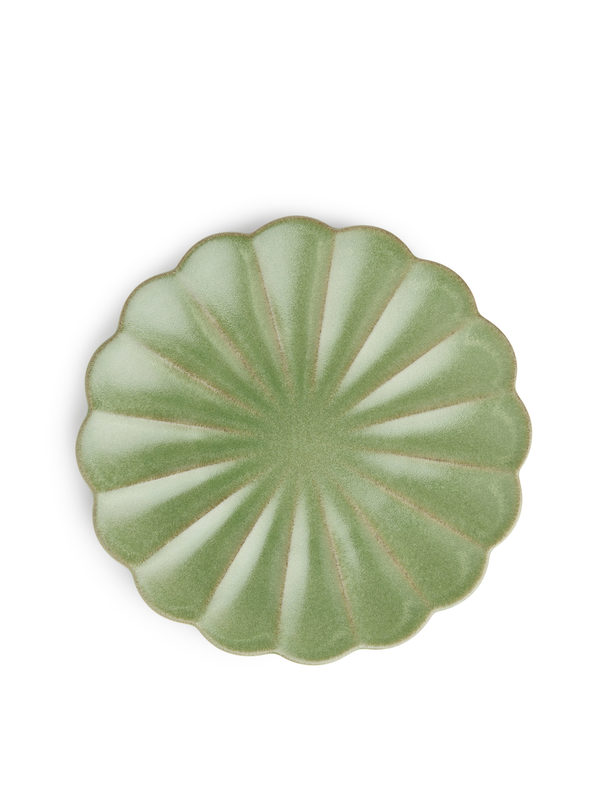 ARKET Platte aus Terrakotta, 24 cm Grün