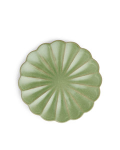 Platte aus Terrakotta, 24 cm Grün